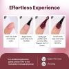 imageBeetles Milky White Gel Nail Polish  15ml Jelly Nude Gel Polish Base Color Nail Concealer Sheer Translucent Effect Soak Off UV LED French Nail Art Salon DIY Summer Manicure Gift for WomenC  Shimmery Red  Cherry Mocha