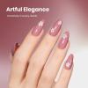 imageBeetles Milky White Gel Nail Polish  15ml Jelly Nude Gel Polish Base Color Nail Concealer Sheer Translucent Effect Soak Off UV LED French Nail Art Salon DIY Summer Manicure Gift for WomenB  Creme Pink  Dusty Rosewood