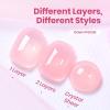 imageBeetles Milky White Gel Nail Polish  15ml Jelly Nude Gel Polish Base Color Nail Concealer Sheer Translucent Effect Soak Off UV LED French Nail Art Salon DIY Summer Manicure Gift for WomenB  Sheer Pink  Dawn Petals