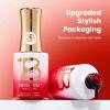 imageBeetles Milky White Gel Nail Polish  15ml Jelly Nude Gel Polish Base Color Nail Concealer Sheer Translucent Effect Soak Off UV LED French Nail Art Salon DIY Summer Manicure Gift for WomenC  Sheer Red  Ruby Cherry