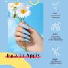 imageBeetles Milky White Gel Nail Polish  15ml Jelly Nude Gel Polish Base Color Nail Concealer Sheer Translucent Effect Soak Off UV LED French Nail Art Salon DIY Summer Manicure Gift for WomenD  Creme Blue  Baby Blue