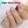 imageBeetles Milky White Gel Nail Polish  15ml Jelly Nude Gel Polish Base Color Nail Concealer Sheer Translucent Effect Soak Off UV LED French Nail Art Salon DIY Summer Manicure Gift for WomenF  Velvet Silver  Iridescent Cloud Mirror