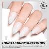 imageBeetles Milky White Gel Nail Polish  15ml Jelly Nude Gel Polish Base Color Nail Concealer Sheer Translucent Effect Soak Off UV LED French Nail Art Salon DIY Summer Manicure Gift for Women0Milky White