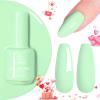 imageBeetles Milky White Gel Nail Polish  15ml Jelly Nude Gel Polish Base Color Nail Concealer Sheer Translucent Effect Soak Off UV LED French Nail Art Salon DIY Summer Manicure Gift for WomenH  Sheer Green  Mint Green