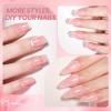 imageBeetles Milky White Gel Nail Polish  15ml Jelly Nude Gel Polish Base Color Nail Concealer Sheer Translucent Effect Soak Off UV LED French Nail Art Salon DIY Summer Manicure Gift for WomenJelly Peach