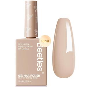 imageBeetles French Tip Gel Polish  Peach Mousse 15ML Full Size with French Tip Stamp Hema Free White Light Pink Gel Nail Polish Soak Off UV LED Lamp French Nail Kit Art for Summer NailsE  Creme Nude  Cozy Vibes