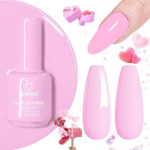 imageBeetles Milky White Gel Nail Polish  15ml Jelly Nude Gel Polish Base Color Nail Concealer Sheer Translucent Effect Soak Off UV LED French Nail Art Salon DIY Summer Manicure Gift for Women116Fairy Tale