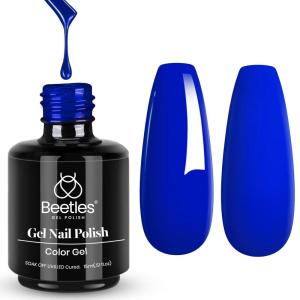 imageBeetles Milky White Gel Nail Polish  15ml Jelly Nude Gel Polish Base Color Nail Concealer Sheer Translucent Effect Soak Off UV LED French Nail Art Salon DIY Summer Manicure Gift for WomenD  Creme Blue  Sapphire Love