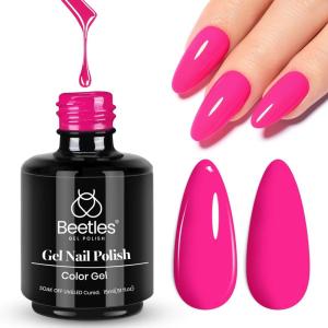 imageBeetles Milky White Gel Nail Polish  15ml Jelly Nude Gel Polish Base Color Nail Concealer Sheer Translucent Effect Soak Off UV LED French Nail Art Salon DIY Summer Manicure Gift for Women102Year 2 Kilo