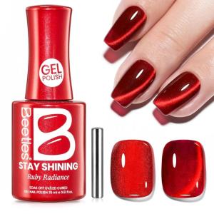 imageBeetles Milky White Gel Nail Polish  15ml Jelly Nude Gel Polish Base Color Nail Concealer Sheer Translucent Effect Soak Off UV LED French Nail Art Salon DIY Summer Manicure Gift for WomenC  Velvet Red  Ruby Radiance