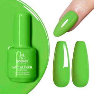 imageBeetles Milky White Gel Nail Polish  15ml Jelly Nude Gel Polish Base Color Nail Concealer Sheer Translucent Effect Soak Off UV LED French Nail Art Salon DIY Summer Manicure Gift for WomenH  Creme Green  Forest Green