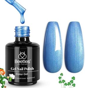 imageBeetles Milky White Gel Nail Polish  15ml Jelly Nude Gel Polish Base Color Nail Concealer Sheer Translucent Effect Soak Off UV LED French Nail Art Salon DIY Summer Manicure Gift for WomenD  Pearl Blue  summer nights dream