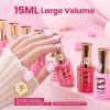 imageBeetles Spring Gel Polish Set  Dessert Feast 30 Colors HemaFree Glitter Jelly Nude Pink White Yellow Green Pastel Colors Polish with Base Top Coat Swatch Card Uv LED Lamp Gel Gifts for Women0Pink Escape