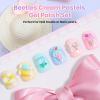 imageBeetles Spring Gel Polish Set  Dessert Feast 30 Colors HemaFree Glitter Jelly Nude Pink White Yellow Green Pastel Colors Polish with Base Top Coat Swatch Card Uv LED Lamp Gel Gifts for WomenCream Pastels