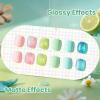 imageBeetles Spring Gel Polish Set  Dessert Feast 30 Colors HemaFree Glitter Jelly Nude Pink White Yellow Green Pastel Colors Polish with Base Top Coat Swatch Card Uv LED Lamp Gel Gifts for WomenDream Bloom