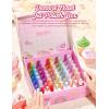imageBeetles Spring Gel Polish Set  Dessert Feast 30 Colors HemaFree Glitter Jelly Nude Pink White Yellow Green Pastel Colors Polish with Base Top Coat Swatch Card Uv LED Lamp Gel Gifts for WomenDessert Feast