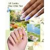 imageBeetles Spring Gel Polish Set  Dessert Feast 30 Colors HemaFree Glitter Jelly Nude Pink White Yellow Green Pastel Colors Polish with Base Top Coat Swatch Card Uv LED Lamp Gel Gifts for WomenSpring Sonata