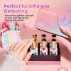 imageBeetles Spring Gel Polish Set  Dessert Feast 30 Colors HemaFree Glitter Jelly Nude Pink White Yellow Green Pastel Colors Polish with Base Top Coat Swatch Card Uv LED Lamp Gel Gifts for WomenDreamy Dollhouse