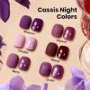 imageBeetles Spring Gel Polish Set  Dessert Feast 30 Colors HemaFree Glitter Jelly Nude Pink White Yellow Green Pastel Colors Polish with Base Top Coat Swatch Card Uv LED Lamp Gel Gifts for WomenCassis Night