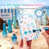 imageBeetles Summer Voyage Cat Eye Gel Nail Polish Set  9ML 6 Colors Saltmist Sunset Summer Cat Eye Gel Nail Polish Kit Yellow Blue Green Pink Purple Soak Off UV Salon DIY at Home Manicure Gift for WomenShore Light