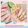 imageBeetles Summer Voyage Cat Eye Gel Nail Polish Set  9ML 6 Colors Saltmist Sunset Summer Cat Eye Gel Nail Polish Kit Yellow Blue Green Pink Purple Soak Off UV Salon DIY at Home Manicure Gift for Women000Fruit Magnet