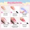 imageBeetles Summer Voyage Cat Eye Gel Nail Polish Set  9ML 6 Colors Saltmist Sunset Summer Cat Eye Gel Nail Polish Kit Yellow Blue Green Pink Purple Soak Off UV Salon DIY at Home Manicure Gift for Women000Fruit Magnet
