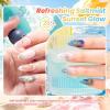 imageBeetles Summer Voyage Cat Eye Gel Nail Polish Set  9ML 6 Colors Saltmist Sunset Summer Cat Eye Gel Nail Polish Kit Yellow Blue Green Pink Purple Soak Off UV Salon DIY at Home Manicure Gift for WomenSaltmist Sunset
