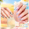 imageBeetles Summer Voyage Cat Eye Gel Nail Polish Set  9ML 6 Colors Saltmist Sunset Summer Cat Eye Gel Nail Polish Kit Yellow Blue Green Pink Purple Soak Off UV Salon DIY at Home Manicure Gift for WomenSaltmist Sunset