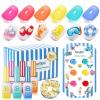 imageBeetles Summer Voyage Cat Eye Gel Nail Polish Set  9ML 6 Colors Saltmist Sunset Summer Cat Eye Gel Nail Polish Kit Yellow Blue Green Pink Purple Soak Off UV Salon DIY at Home Manicure Gift for WomenSunstripe