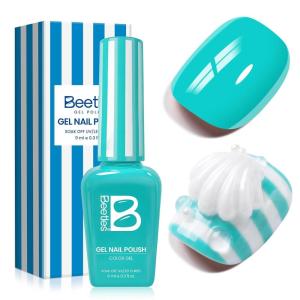 imageBeetles Summer Voyage Cat Eye Gel Nail Polish Set  9ML 6 Colors Saltmist Sunset Summer Cat Eye Gel Nail Polish Kit Yellow Blue Green Pink Purple Soak Off UV Salon DIY at Home Manicure Gift for Women0Ocean Shade