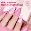 imageBeetles Pink Gel Polish Set  Pink Soda with Color Card 6 Colors Summer Gel Nail Polish Set 15ML051FlOz Same Color Bottle Professional Manicure Salon LongLasting Soak Off UV LED Summer Nails0Pink Escape