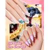 imageBeetles Pink Gel Polish Set  Pink Soda with Color Card 6 Colors Summer Gel Nail Polish Set 15ML051FlOz Same Color Bottle Professional Manicure Salon LongLasting Soak Off UV LED Summer NailsDessert Feast