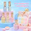 imageBeetles Pink Gel Polish Set  Pink Soda with Color Card 6 Colors Summer Gel Nail Polish Set 15ML051FlOz Same Color Bottle Professional Manicure Salon LongLasting Soak Off UV LED Summer NailsCream Pastels