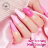 imageBeetles Pink Gel Polish Set  Pink Soda with Color Card 6 Colors Summer Gel Nail Polish Set 15ML051FlOz Same Color Bottle Professional Manicure Salon LongLasting Soak Off UV LED Summer NailsSummer Heartbeat