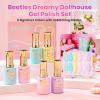 imageBeetles Pink Gel Polish Set  Pink Soda with Color Card 6 Colors Summer Gel Nail Polish Set 15ML051FlOz Same Color Bottle Professional Manicure Salon LongLasting Soak Off UV LED Summer NailsDreamy Dollhouse