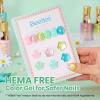 imageBeetles Pink Gel Polish Set  Pink Soda with Color Card 6 Colors Summer Gel Nail Polish Set 15ML051FlOz Same Color Bottle Professional Manicure Salon LongLasting Soak Off UV LED Summer NailsDream Bloom