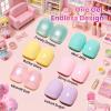 imageBeetles Pink Gel Polish Set  Pink Soda with Color Card 6 Colors Summer Gel Nail Polish Set 15ML051FlOz Same Color Bottle Professional Manicure Salon LongLasting Soak Off UV LED Summer NailsDreamy Dollhouse