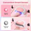 imageBeetles Summer Voyage Jelly Gel Nail Polish Set  9ML 6 Colors Seasalt Holiday Summer Sheer Gel Nail Polish Kit Milky White MInt Green Blue Soak Off UV Salon DIY at Home Manicure Gift for WomenCandy White UV Nail Lamp