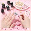 imageBeetles Summer Voyage Jelly Gel Nail Polish Set  9ML 6 Colors Seasalt Holiday Summer Sheer Gel Nail Polish Kit Milky White MInt Green Blue Soak Off UV Salon DIY at Home Manicure Gift for WomenSoft Glow Pudding
