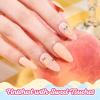 imageBeetles Summer Voyage Jelly Gel Nail Polish Set  9ML 6 Colors Seasalt Holiday Summer Sheer Gel Nail Polish Kit Milky White MInt Green Blue Soak Off UV Salon DIY at Home Manicure Gift for WomenM  Creme Orange  Taste of Spring Sweetie Peach