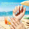 imageBeetles Summer Voyage Jelly Gel Nail Polish Set  9ML 6 Colors Seasalt Holiday Summer Sheer Gel Nail Polish Kit Milky White MInt Green Blue Soak Off UV Salon DIY at Home Manicure Gift for WomenSeasalt Holiday