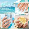 imageBeetles Summer Voyage Jelly Gel Nail Polish Set  9ML 6 Colors Seasalt Holiday Summer Sheer Gel Nail Polish Kit Milky White MInt Green Blue Soak Off UV Salon DIY at Home Manicure Gift for WomenSeasalt Holiday