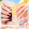 imageBeetles Summer Voyage Jelly Gel Nail Polish Set  9ML 6 Colors Seasalt Holiday Summer Sheer Gel Nail Polish Kit Milky White MInt Green Blue Soak Off UV Salon DIY at Home Manicure Gift for WomenSaltmist Sunset
