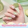 imageBeetles Summer Voyage Jelly Gel Nail Polish Set  9ML 6 Colors Seasalt Holiday Summer Sheer Gel Nail Polish Kit Milky White MInt Green Blue Soak Off UV Salon DIY at Home Manicure Gift for WomenH  Creme Green  Taste of Spring Matcha Mousse