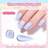 imageBeetles Summer Voyage Jelly Gel Nail Polish Set  9ML 6 Colors Seasalt Holiday Summer Sheer Gel Nail Polish Kit Milky White MInt Green Blue Soak Off UV Salon DIY at Home Manicure Gift for WomenD  Creme Blue  Blueberry Smoothie