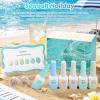 imageBeetles Summer Voyage Jelly Gel Nail Polish Set  9ML 6 Colors Seasalt Holiday Summer Sheer Gel Nail Polish Kit Milky White MInt Green Blue Soak Off UV Salon DIY at Home Manicure Gift for WomenSeasalt Holiday