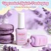 imageBeetles Summer Voyage Jelly Gel Nail Polish Set  9ML 6 Colors Seasalt Holiday Summer Sheer Gel Nail Polish Kit Milky White MInt Green Blue Soak Off UV Salon DIY at Home Manicure Gift for WomenJ  Creme Purple  Lavender Macarons