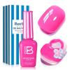 imageBeetles Summer Voyage Jelly Gel Nail Polish Set  9ML 6 Colors Seasalt Holiday Summer Sheer Gel Nail Polish Kit Milky White MInt Green Blue Soak Off UV Salon DIY at Home Manicure Gift for Women0Bikini Pink