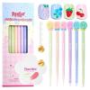 imageBeetles Summer Voyage Jelly Gel Nail Polish Set  9ML 6 Colors Seasalt Holiday Summer Sheer Gel Nail Polish Kit Milky White MInt Green Blue Soak Off UV Salon DIY at Home Manicure Gift for Women06pcs Spring Nail Art Brushes