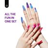 imageBeetles 4th of July Gel Nail Polish Set  6 Colors Independence Spark Cat Eye Gel Polish Kit Glitter Blue Red White Sliver Gold with Magnet amp Stickers Soak Off Uv Nail Art at Home Gift for Women00Electic Party